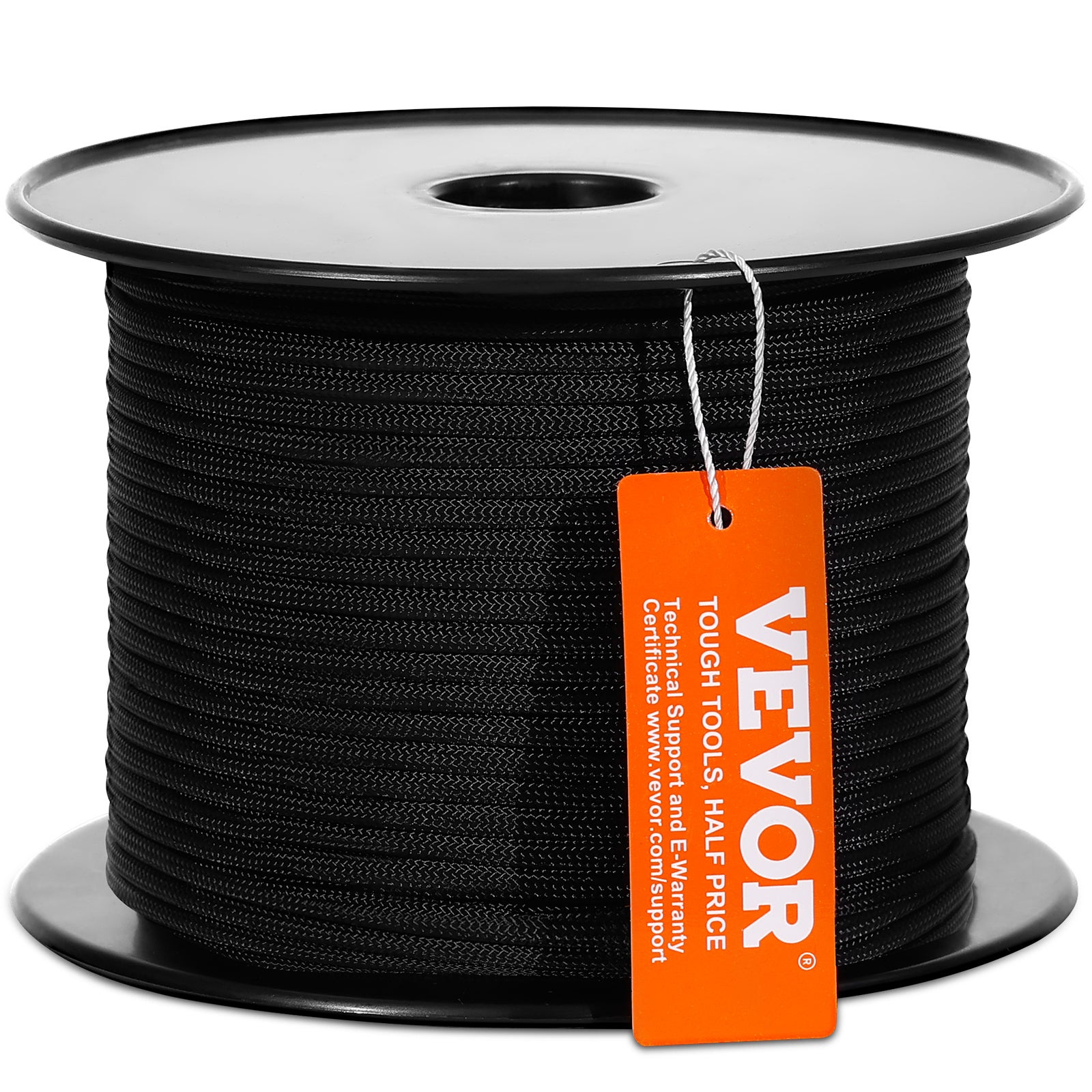 Gwoździowkręt Negro, 5 mm x 76,2 m, 32 hebrany, 3,20 kN odporności na skręcanie Gwoździowkręt do pracy w terenie, na kempingu, podczas kolonii, VEVOR
