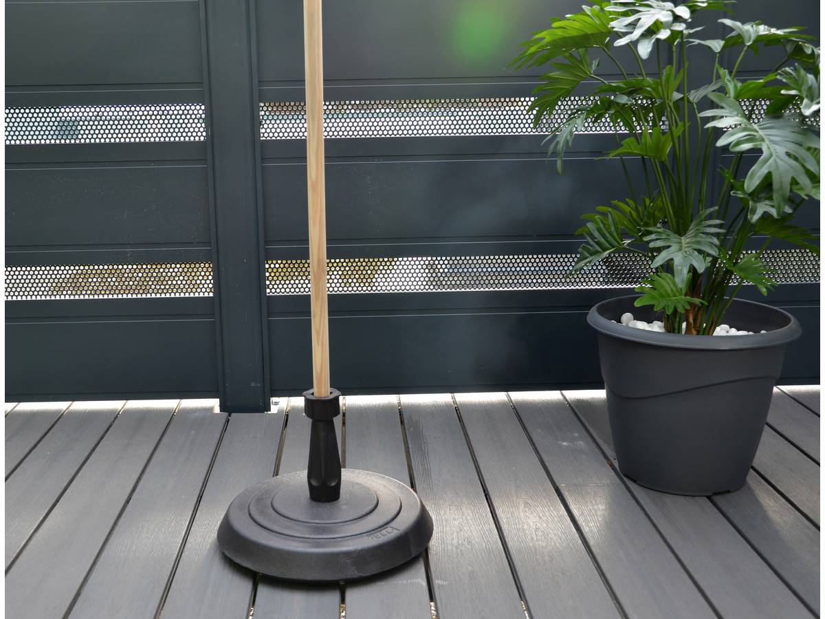 Pied de parasol rond - ø39 x 25 cm - Béton - 2