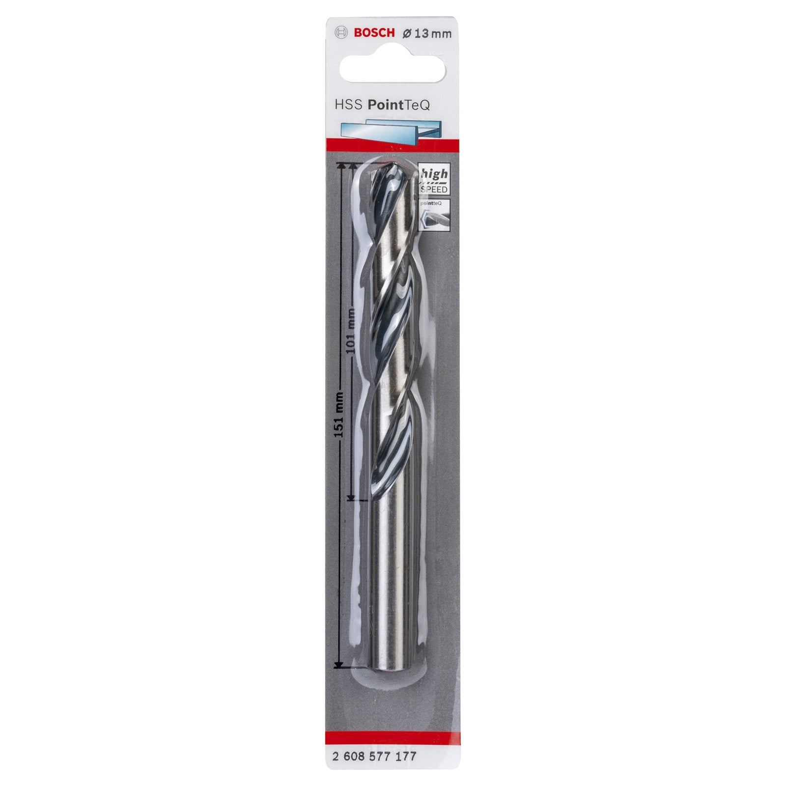 Foret hélicoïdal 13mm métaux HSS POINTTEQ 13x101x151mm - 6