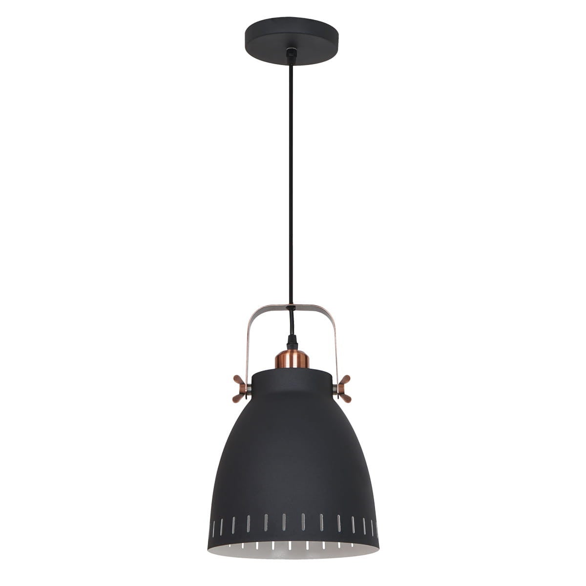 Lampa wisząca Franklin grafitowy piaskowana-czerwona miedź 1xE27x60W metal wym:182,9x21,5x21,5cm IP20 Italux