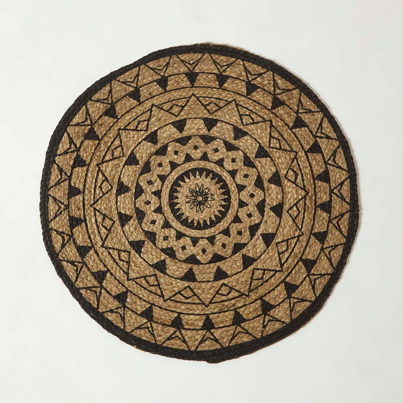 Tapis Mandala - Rond - Style vintage,bohémien - Décoration pour salon Tapis Mandala - Rond - Style vintage,bohémien - Décoration pour salon