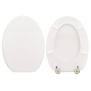 Copriwater Per WC Catalano Zero Light - Termoindurente Bianco, Cerniera Inox, Per Modelli Terra/Sospeso/MB