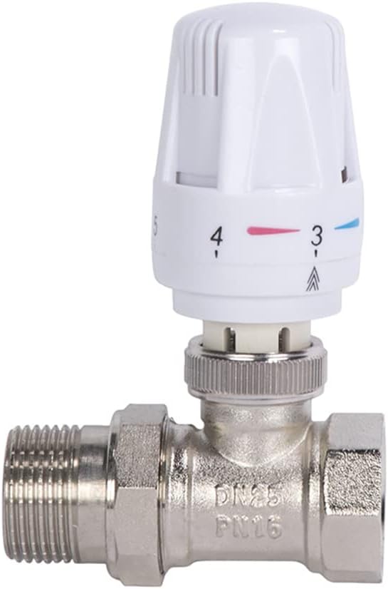 Vanne thermostatique automatique pour radiateurs standard, (vanne thermostatique DN15 + résistance)