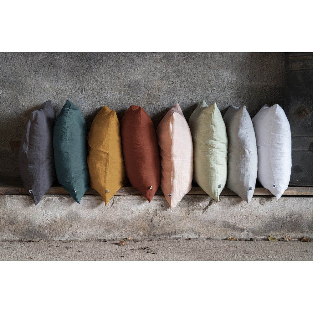 Lot de 2 Taies d’Oreiller en Double Gaze de Coton – 50 x 70 cm – Pampa - 4