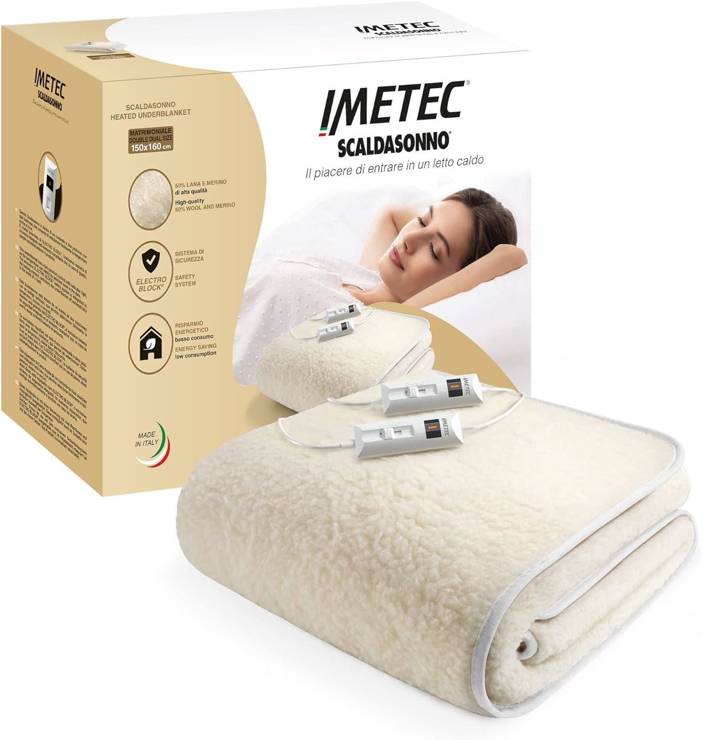 Imetec Scaldasonno Sensitive Individual - Calientacamas Cubre