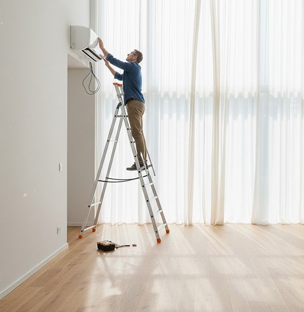 Escabeau grande hauteur 13 marches - Hauteur max. de travail 4.99m - Q60/13M - 5