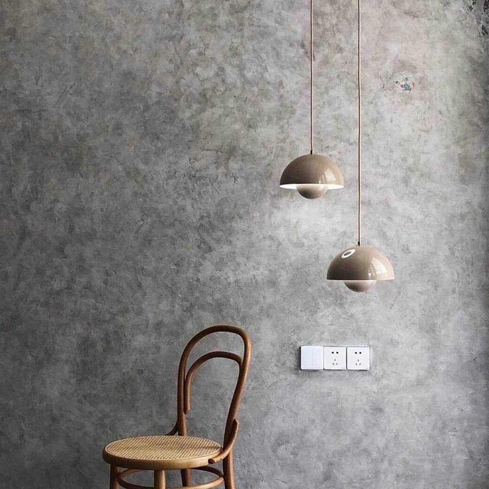 Lustre, suspension moderne, plafonnier suspendu avec ampoule, luminaires de décoration intérieure, lumière chaude, 23 cm (rouge) - 9