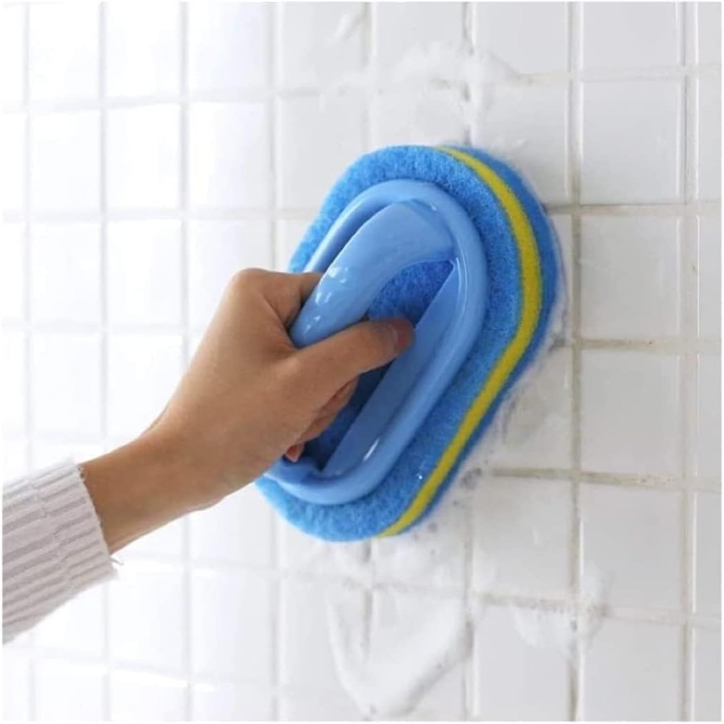 Confezione Da 2 Spazzole Abrasive Con Setole Rigide In Nylon – Multiuso Per Bagno, Cucina, Scarpe E Pavimenti – Manico Ad Anello - 2