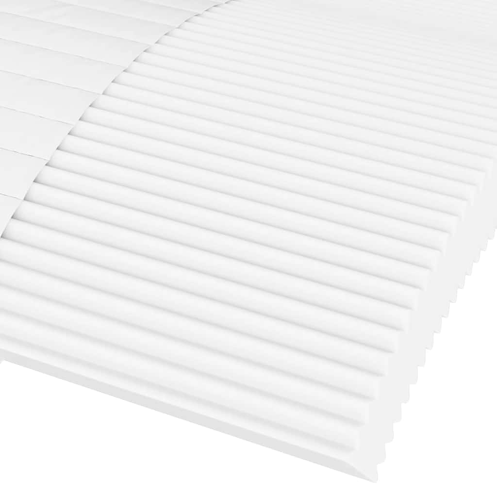 Materasso in Schiuma Bianco 100x220cm Durezza H2 H3 vidaXL - 6