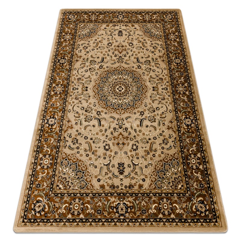 Dywan ROYAL E0177 Ramka, rozeta - beż / brązowy 200x290 cm