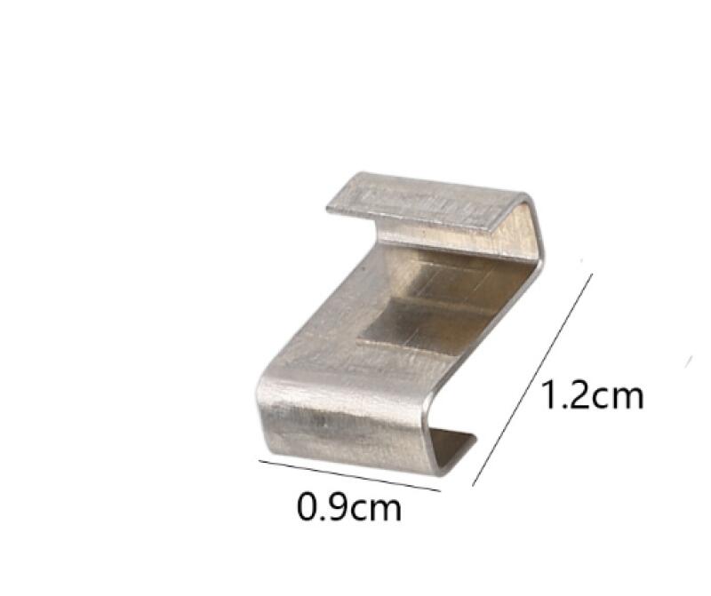 Lot de 90 Serre Vitrage Clips, Clips de fixation pour vitre de verre à effet de serre en acier inoxydable, Pinces de Fixation pour Serre en Verre - 4