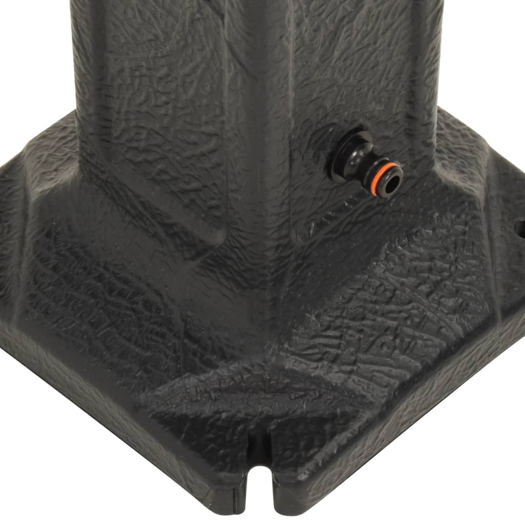 vidaXL Réservoir de jardin avec robinet Anthracite Aspect de pierre - 6