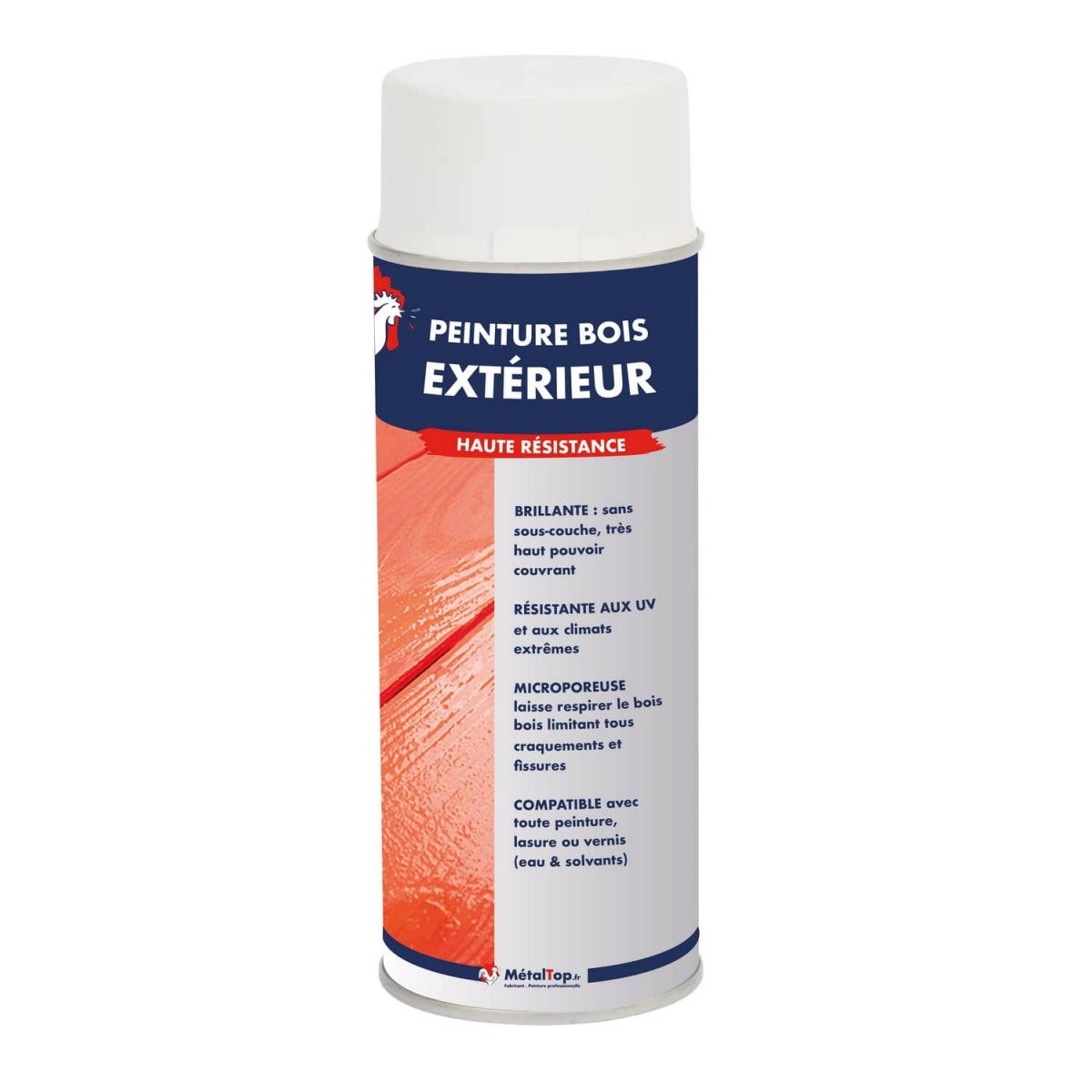 Peinture Bois Exterieur - Gris anthracite - RAL 7016 - 5 L - Métaltop - 7