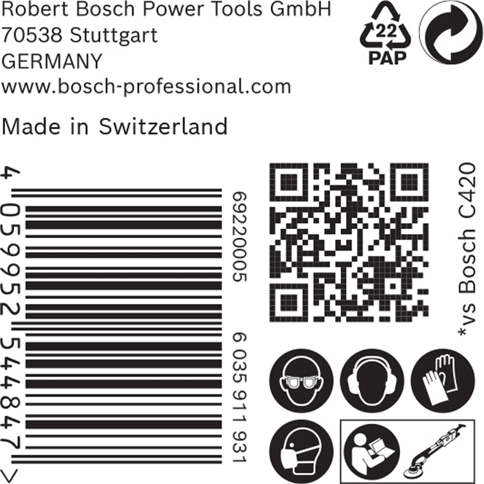 Tarcza Ścierna Bosch C470 Expert 225 mm 40 Ziarnistość Tlenku Aluminium - 5