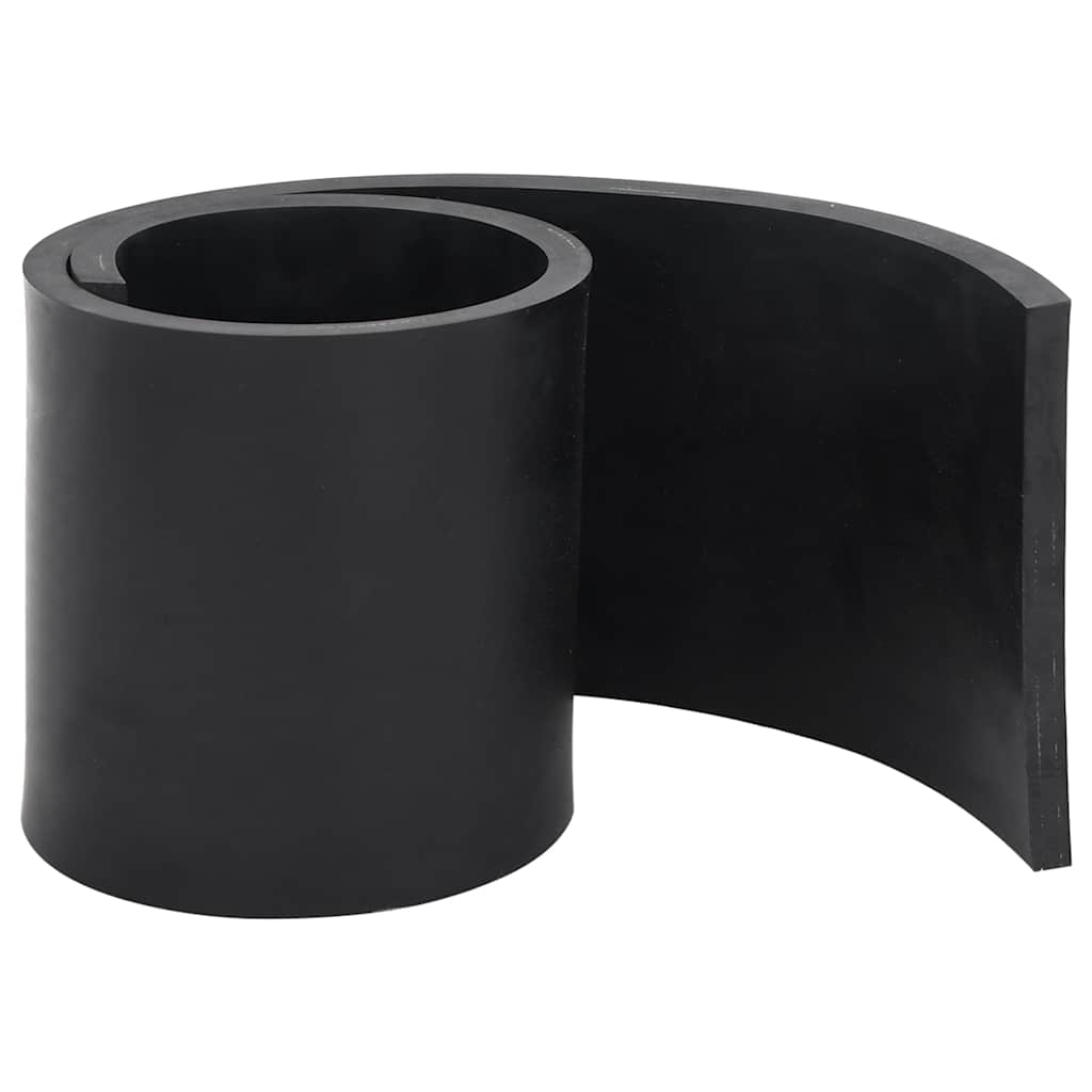Borde De Goma Para Quitanieves - 200x15x1 Cm, Negro, Con Refuerzo De Malla, Para Proteger Superficies