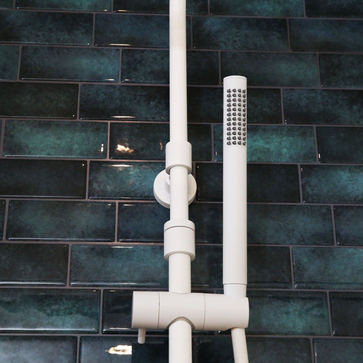Luisa II colonne de douche thermostatique blanche - 7
