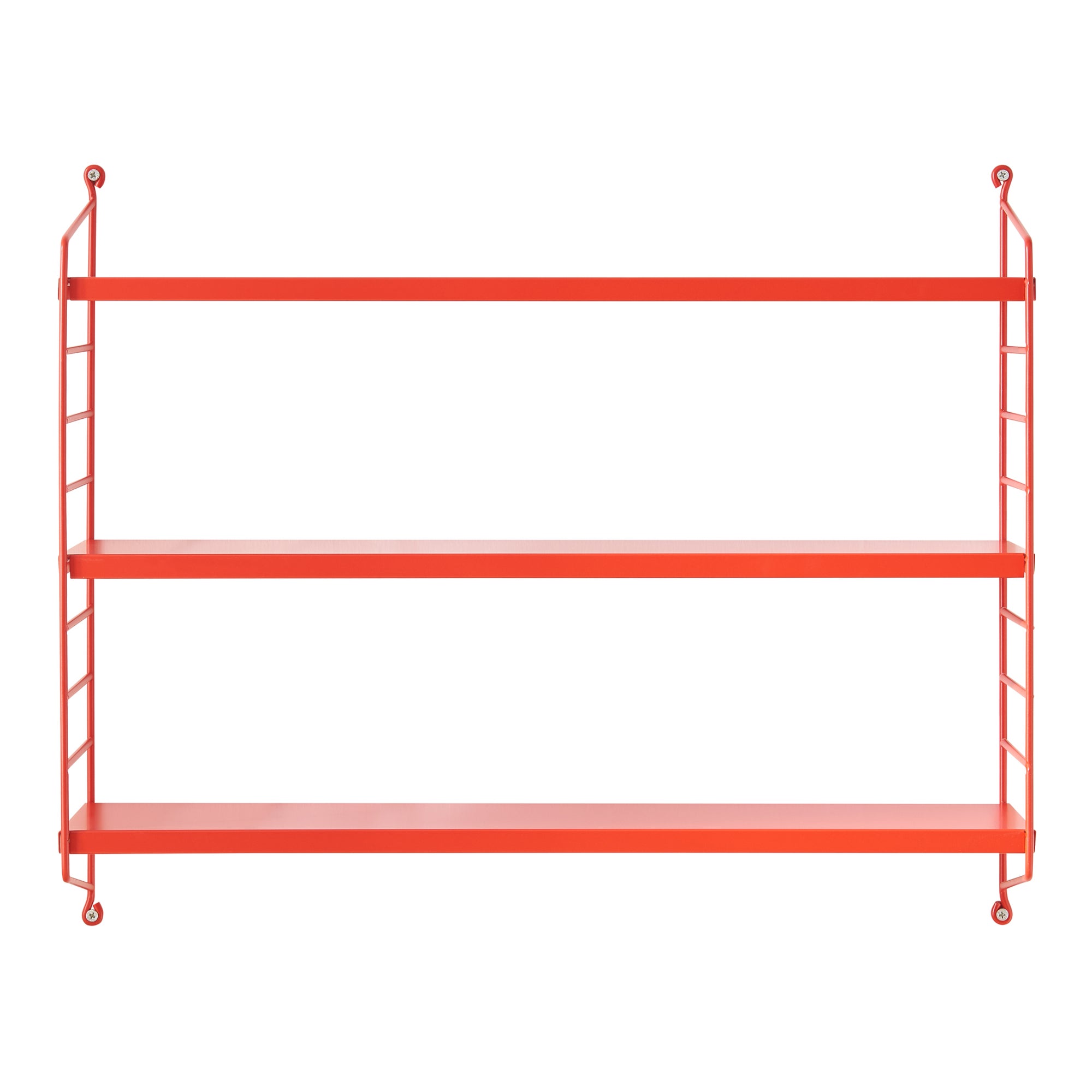 Étagère murale Strängnäs à 3 niveaux modulables 50 x 60 x 15 cm rouge [en.casa] - 5