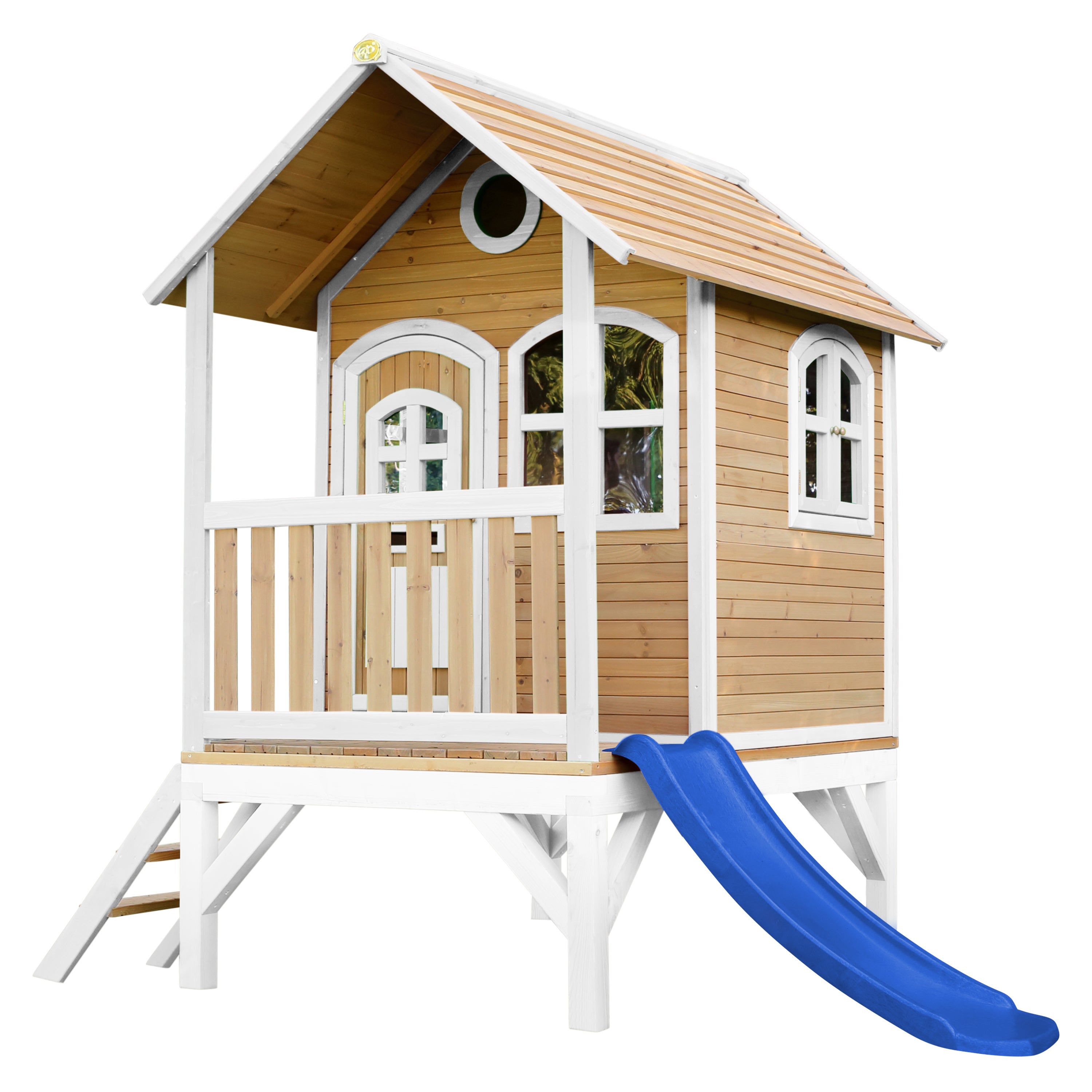 Grande cabane en bois pour enfant avec toboggan et bac à sable - Modèle Marc par Axi Grande cabane en bois pour enfant avec toboggan et bac à sable - Modèle Marc par Axi