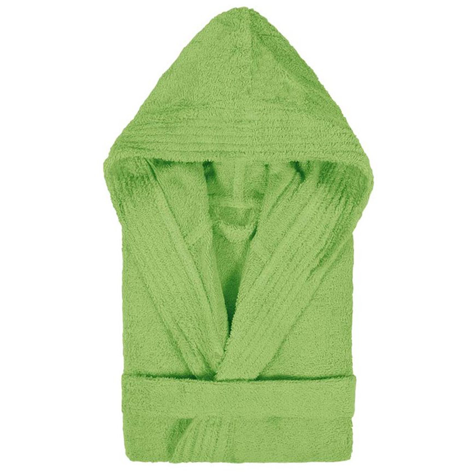 Peignoir Enfant à Capuche 4 Ans – 100% Coton Éponge Jaune, Collection Pure, Ultra Doux