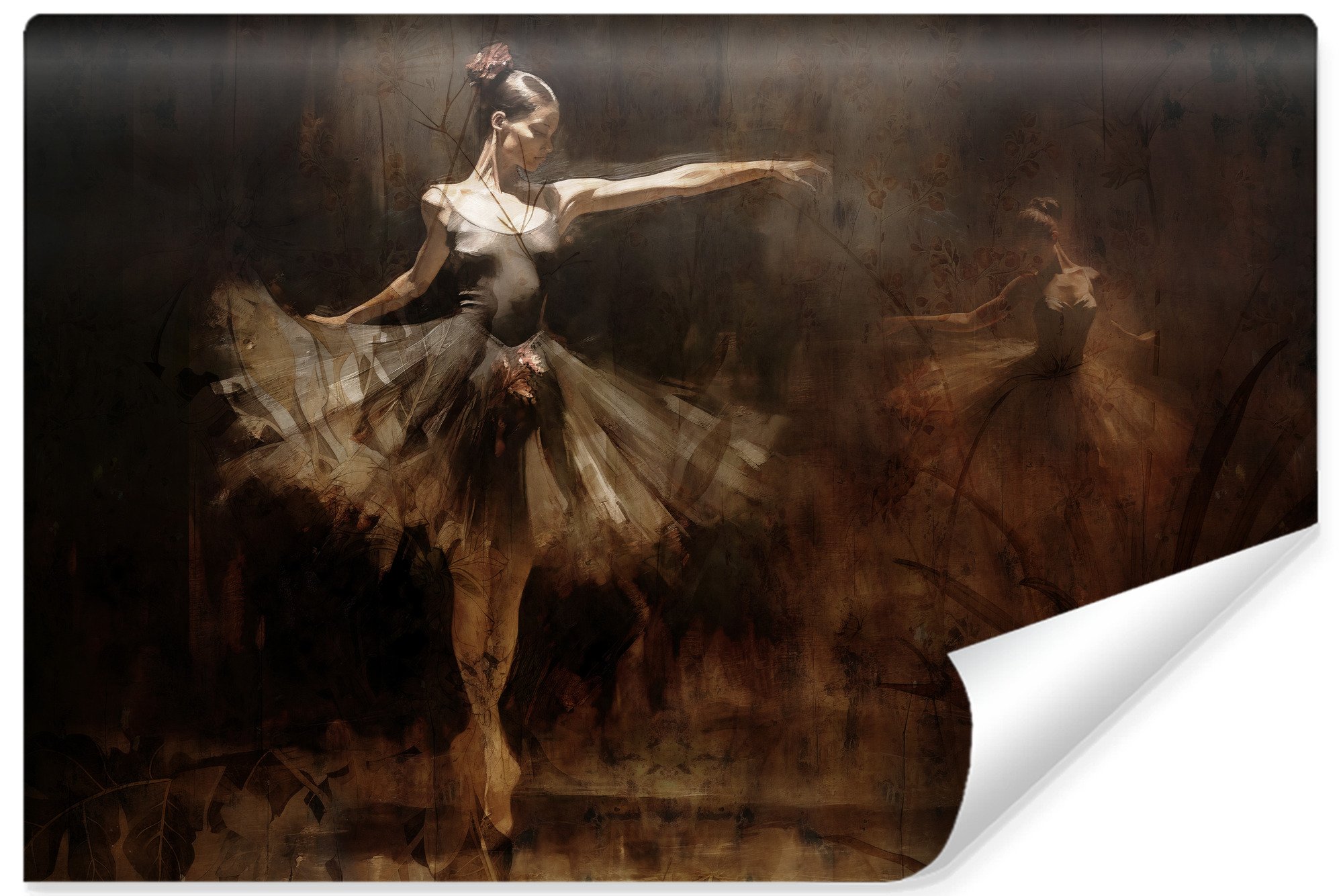 Papel pintado vlieseline foto para habitación ballerines abstracción 368cm x 254cm