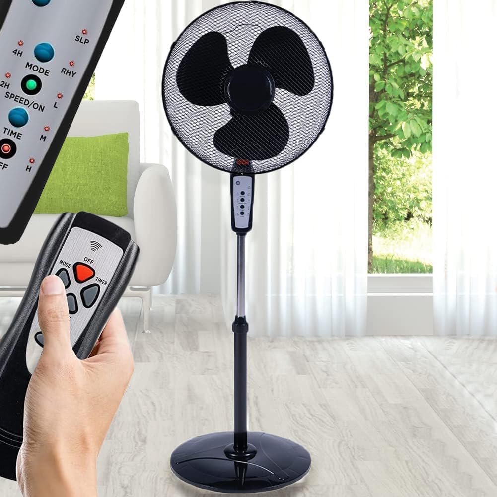 Ventilateur Sur Pied Avec T l commande Puissance 50W Diam tre Des ventilateur-sur-pied-avec-t-l-commande-puissance-50w-diam-tre-des