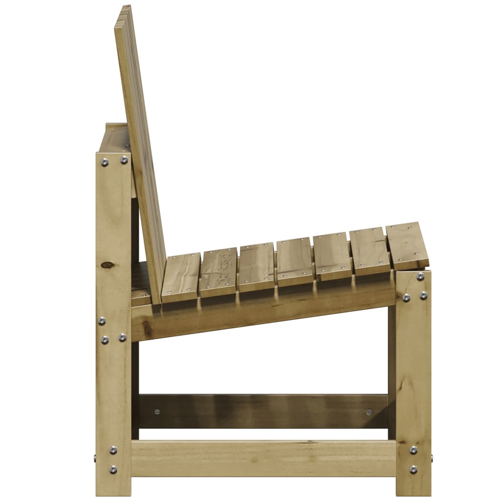 Chaise de jardin sans coussin en Bois Marron - 5