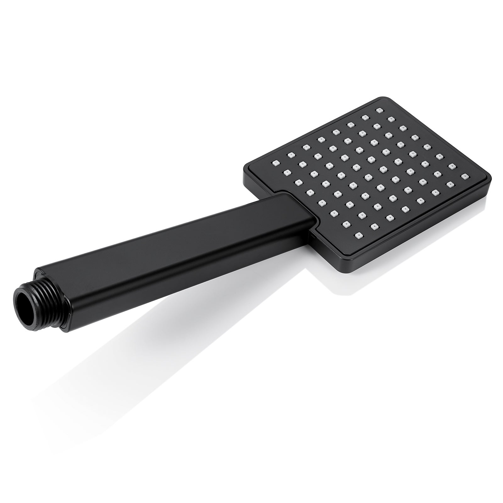 Colonne de douche Noir Interrupteur à poignée Ensemble de douche avec 26*19cm douche de tête Douchette à main Carré pour Salle de Bain - 7