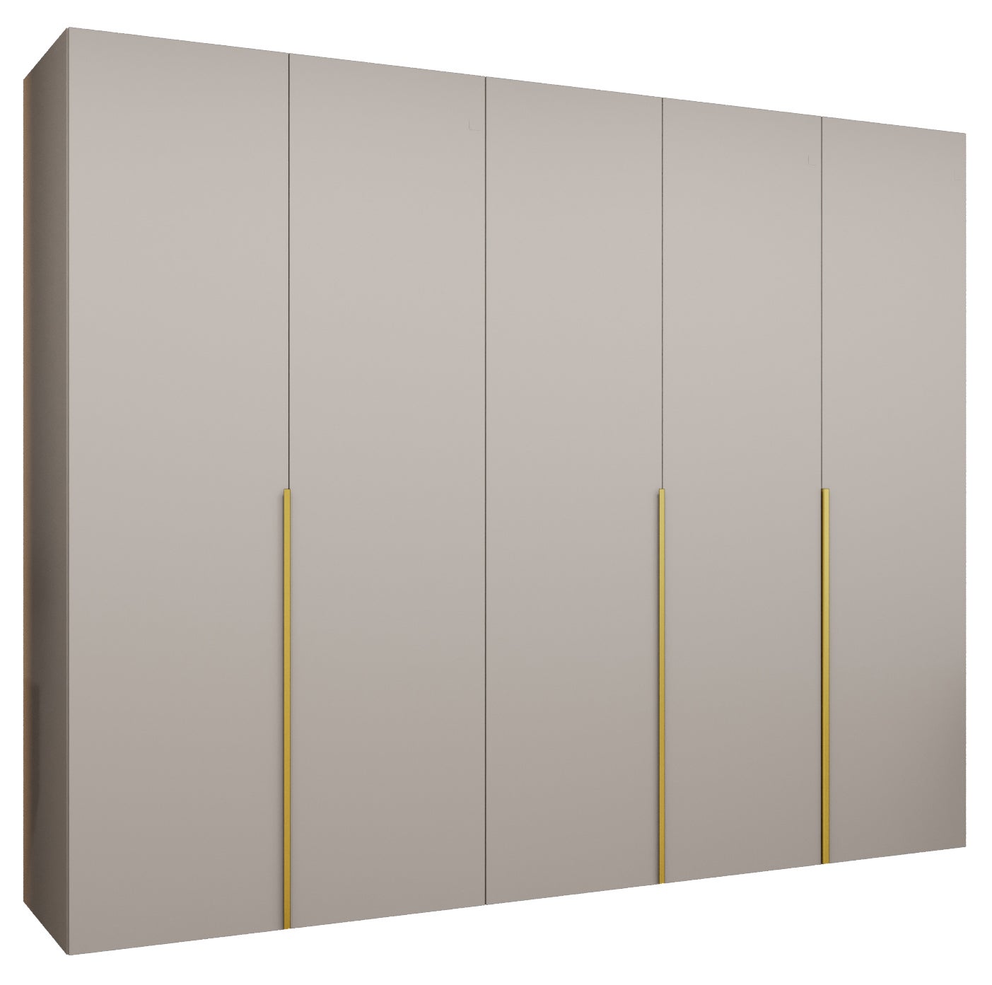 Szafa uchylna otwierana Alicante 1 250 x 52 x 202 cm kaszmir + u. złoty Abiks Meble