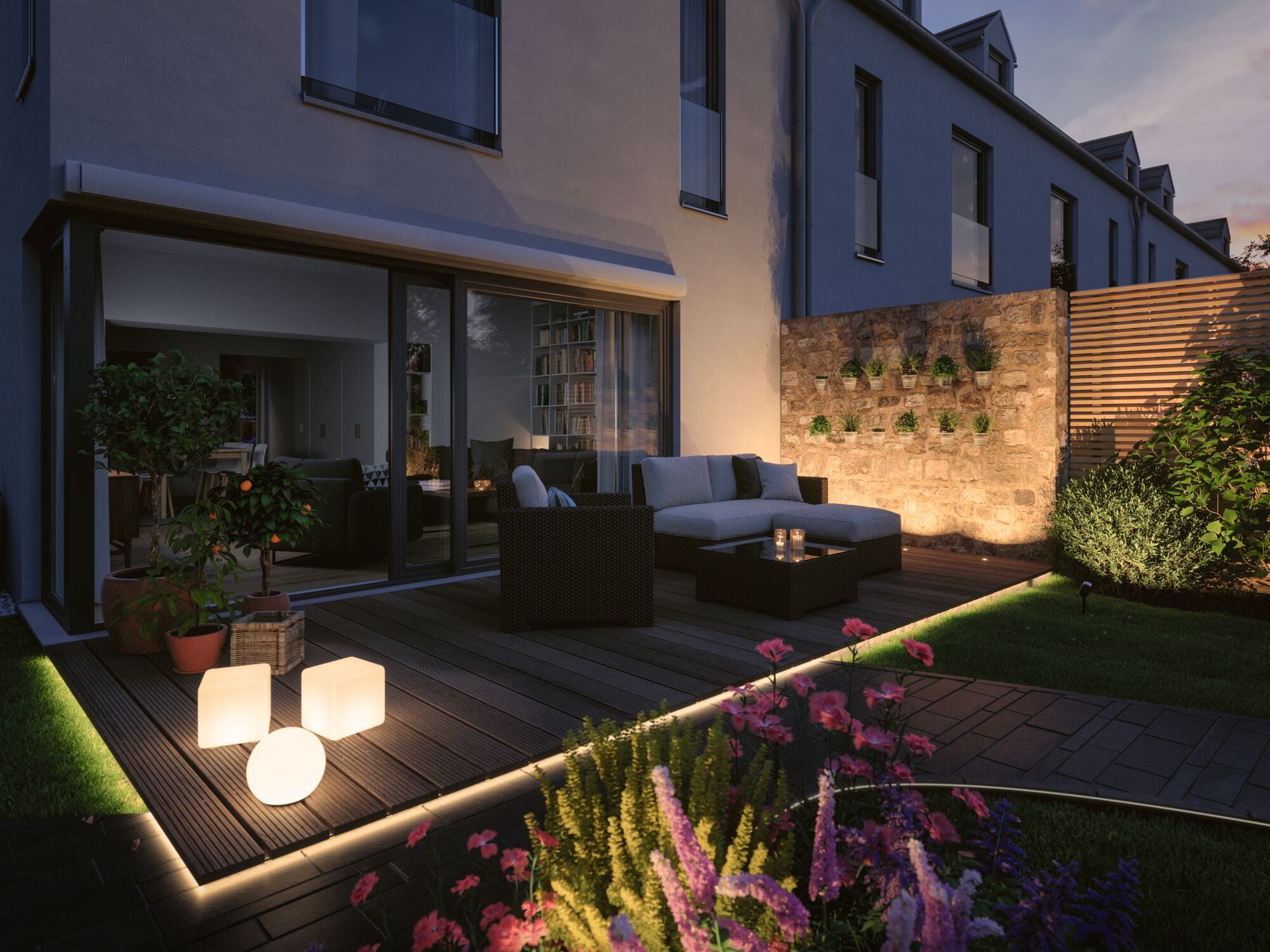 Plug & Shine Projecteur de jardin LED Smart Home Zigbee 3.0 Pike Kit de base IP65 RGBW+ 3x4,2W 21VA Anthracite - 7
