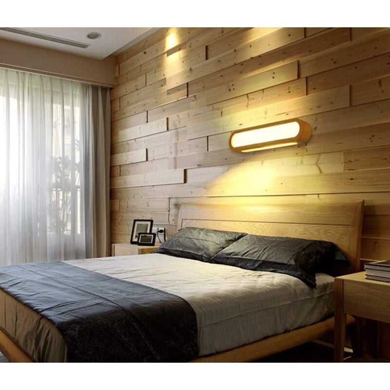 Applique murale LED d'intérieur, à intensité variable, pour salon, chambre, escaliers, couloir, salle de bain (45 cm) - 2