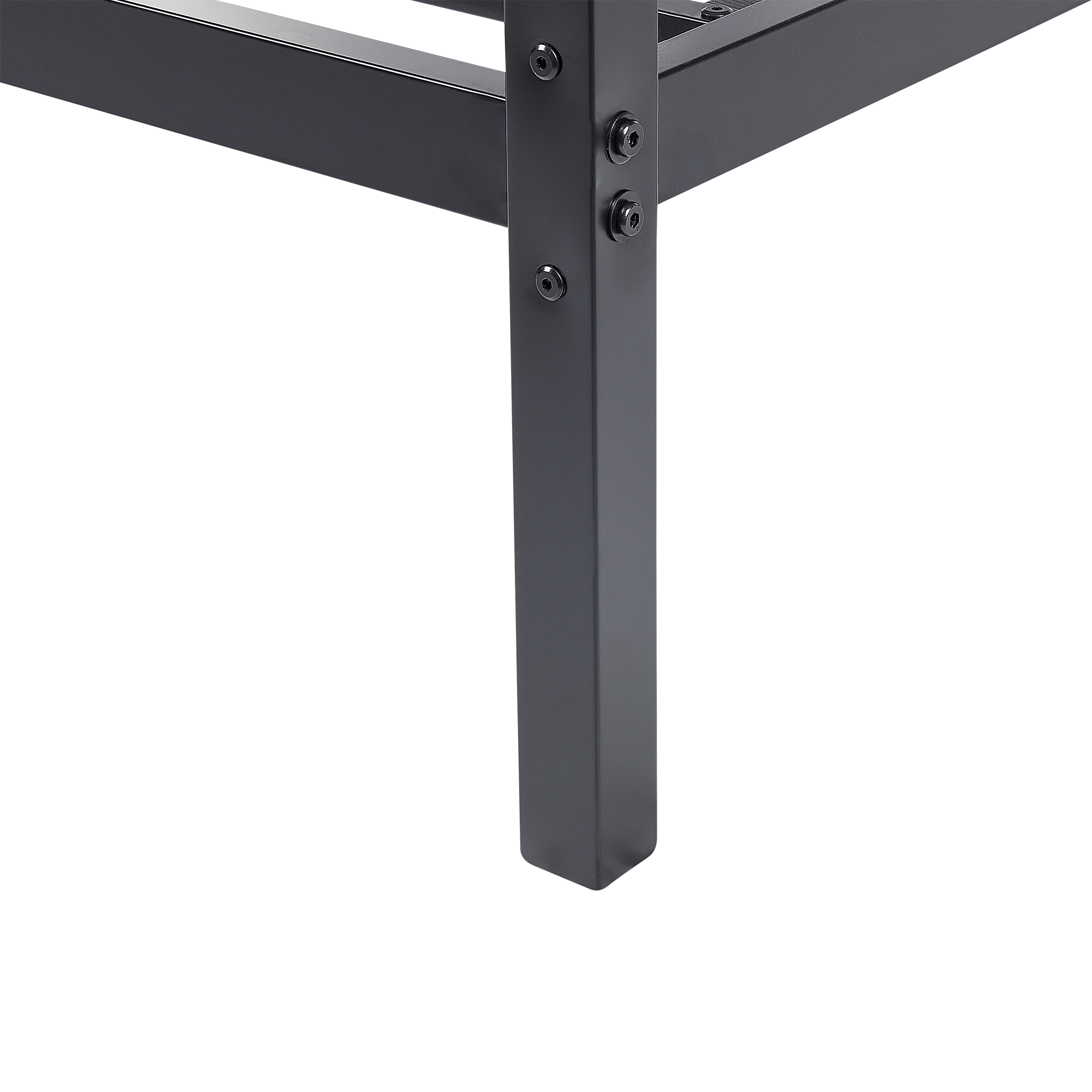 Cama com dossel Metal LESTARDS 140 x 200 cm Preto - 7