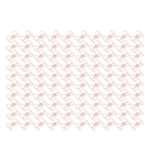 100 Trombones En Forme De Cœur Dorés – Boîte Transparente, 2 Cm, Métal Résistant | Pour Bureau, école, Organisation, Cadeau