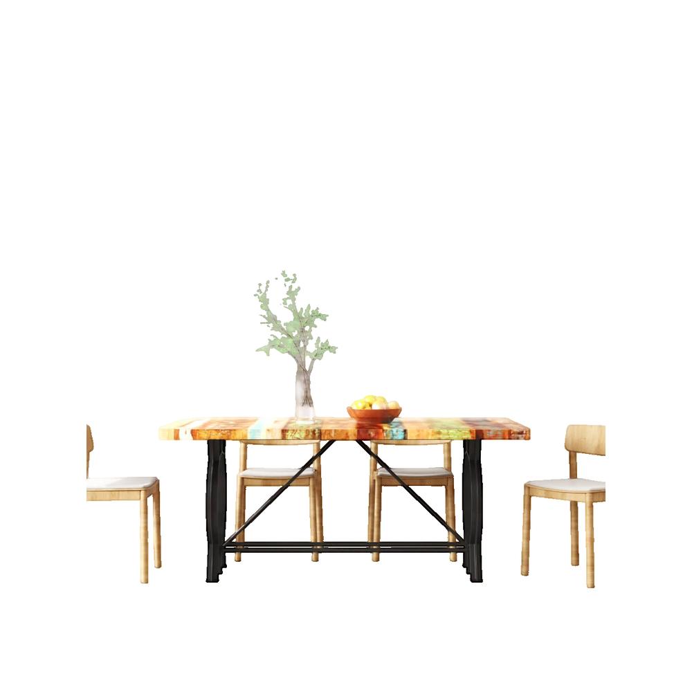 Vidaxl Mesa De Comedor De Madera Maciza Reciclada 180 Cm , Leroy Merlin