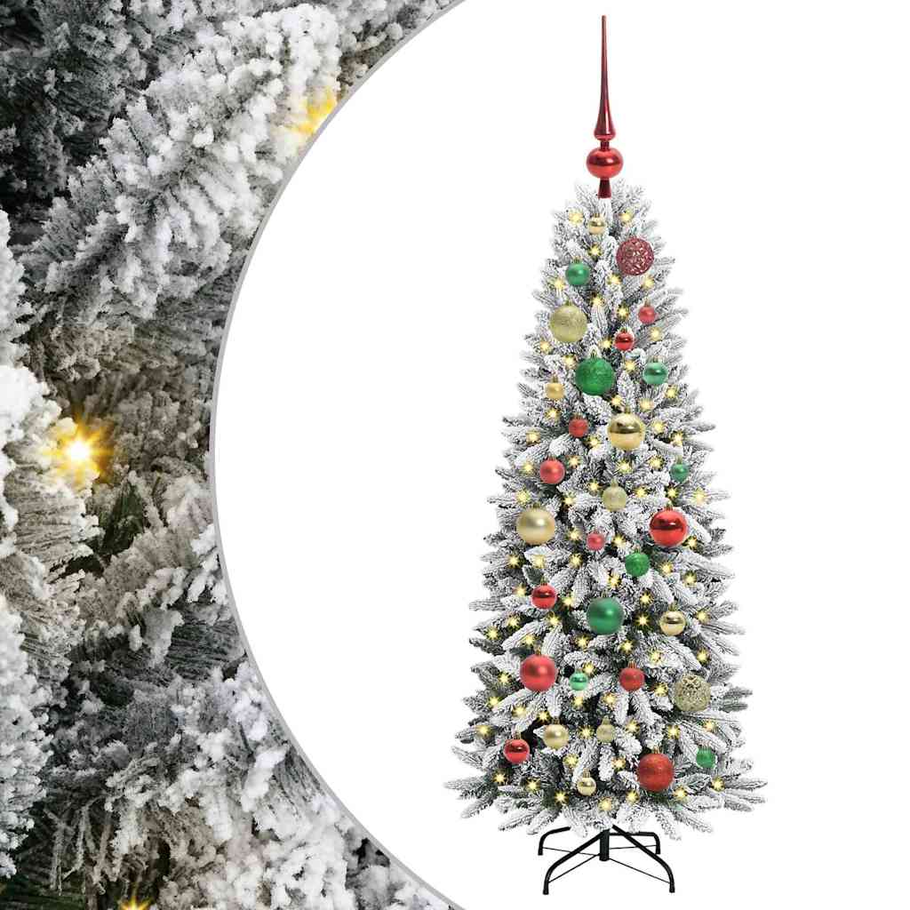 Sztuczna choinka Biały 53 x 53 x 120 cm PVC, Plastik, Stal i PE