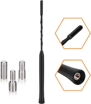 Antenna per auto KZQ, antenna radio FM DAB per auto, mini antenna corta