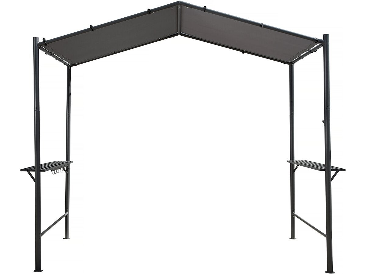 Abri Barbecue COSTWAY 216 Cm - Cadre Métal, Toile Imperméable - Étagère Et Crochets - Pour Jardin, Terrasse - 2