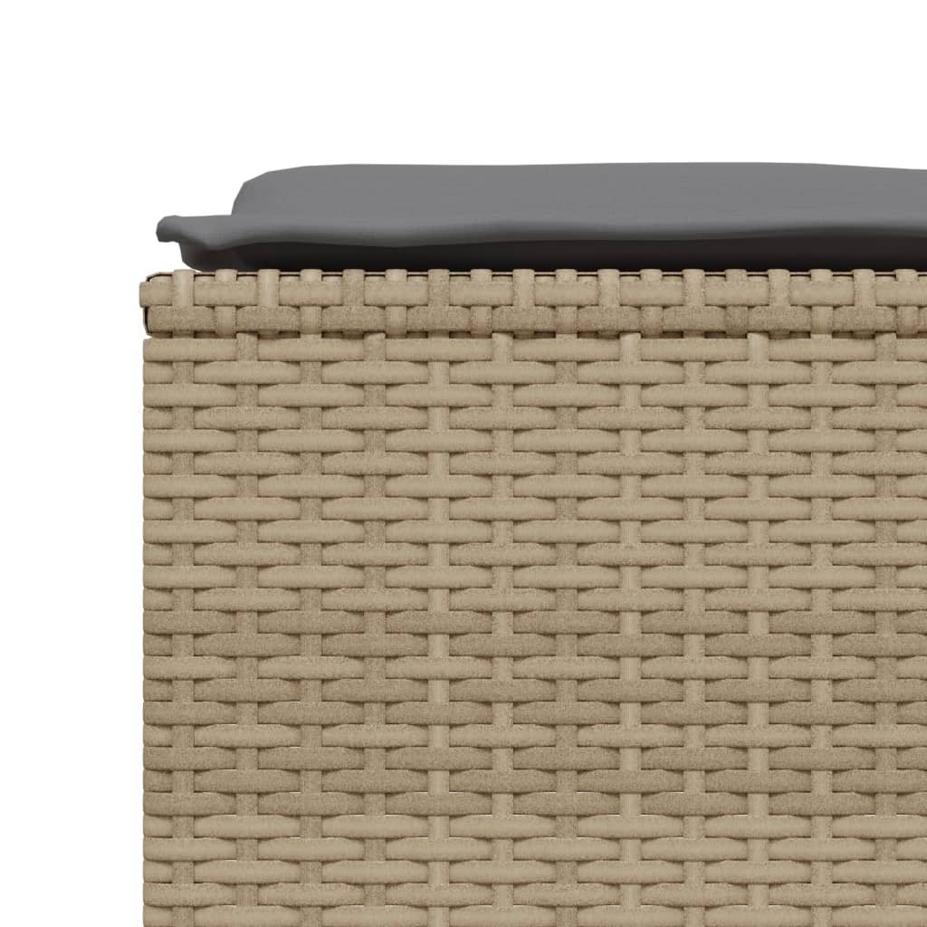 Salon de jardin 5 pcs - Mobilier de jardin avec coussins beige résine tressée MLV6649 - 5