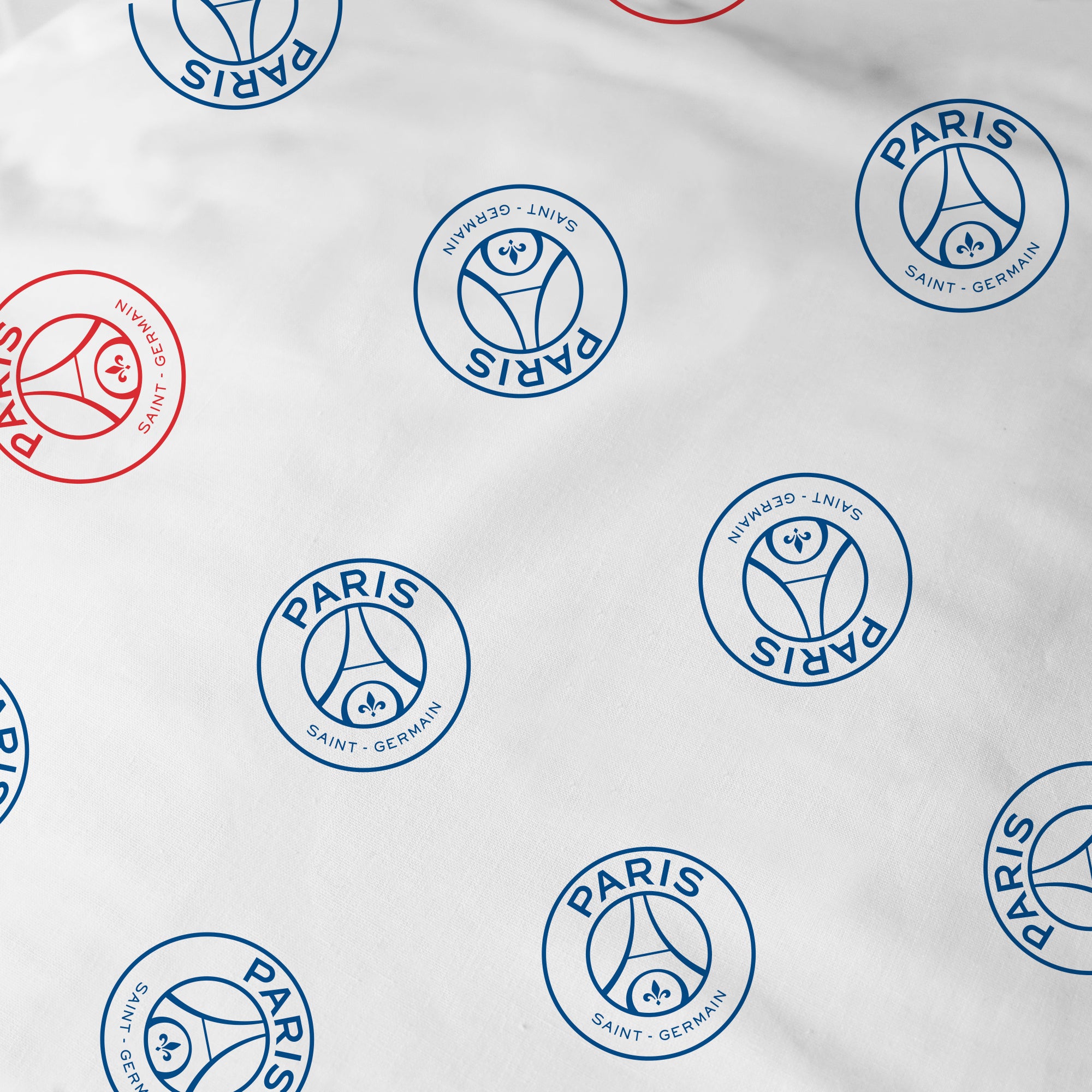 Parure de lit imprimée 100% coton, PSG MINIMALISTE - 6