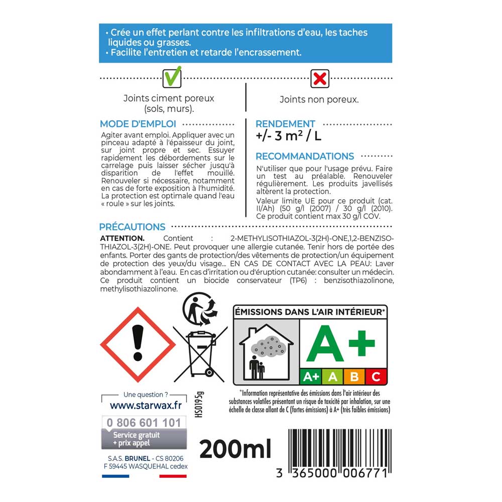 Impermeabilisant joints Starwax - 200 ml - 3