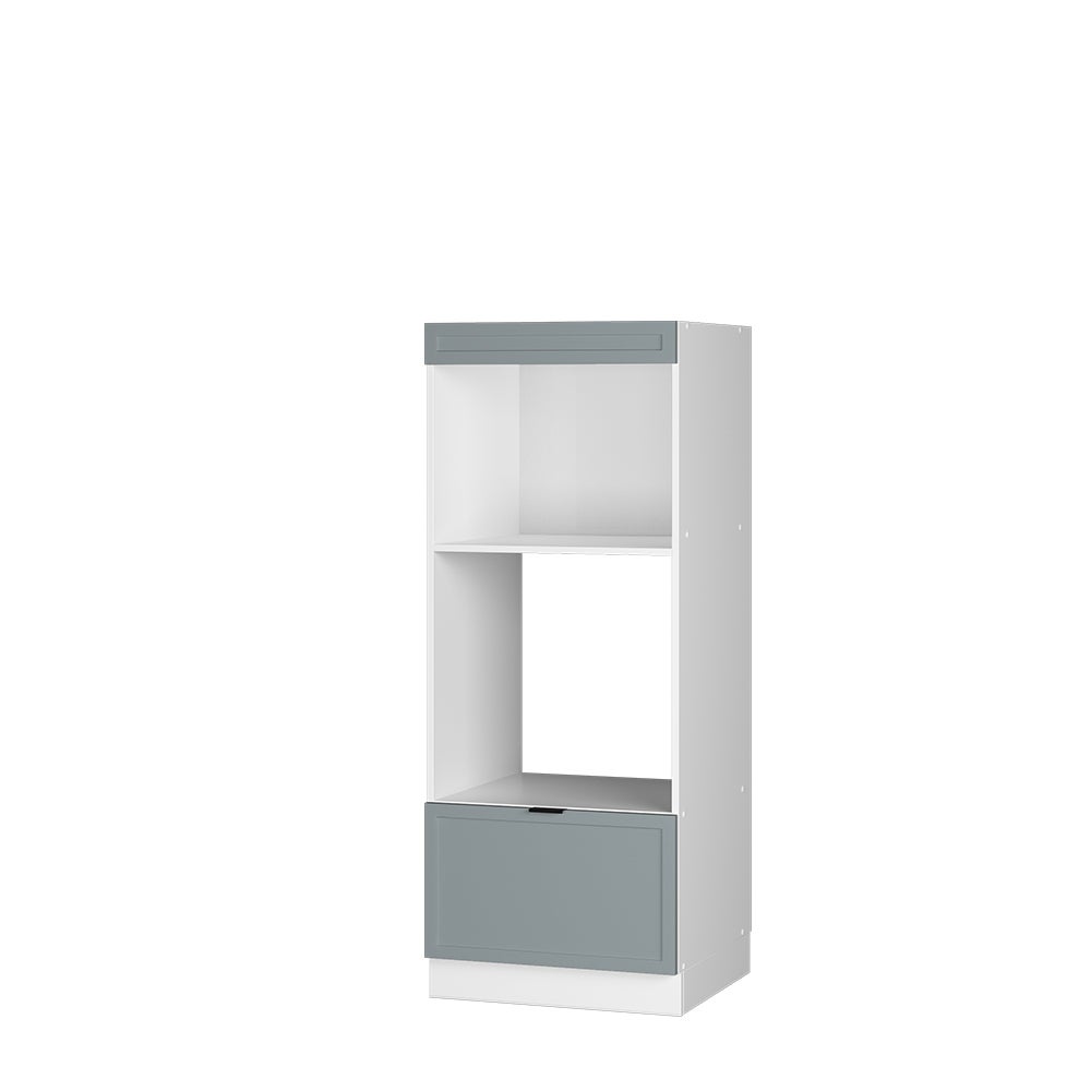 Vicco Szafka do mikrofalówki Fame-Line, Jasnoniebiesko-szary, 60 cm otwarty