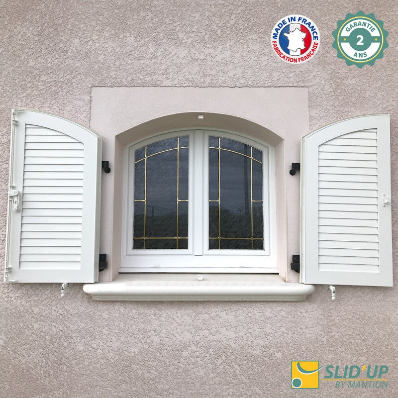 Motorisation pour volet 2 battants SLID'UP URANUS filaire - gond Ø 14 mm - kit scellement - alimentation à découpage - 2