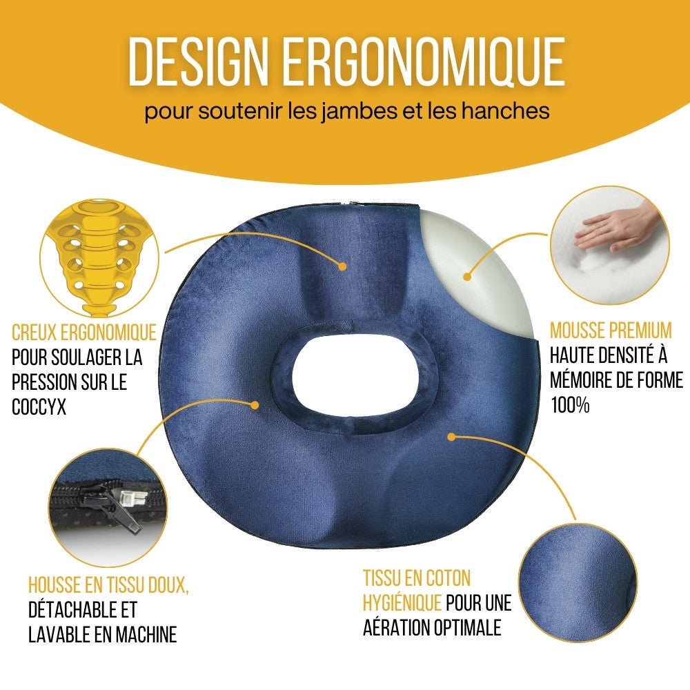 Coussin Donut pour le Coccyx 44x44x7,5 COUSSIN COCCYX - 2