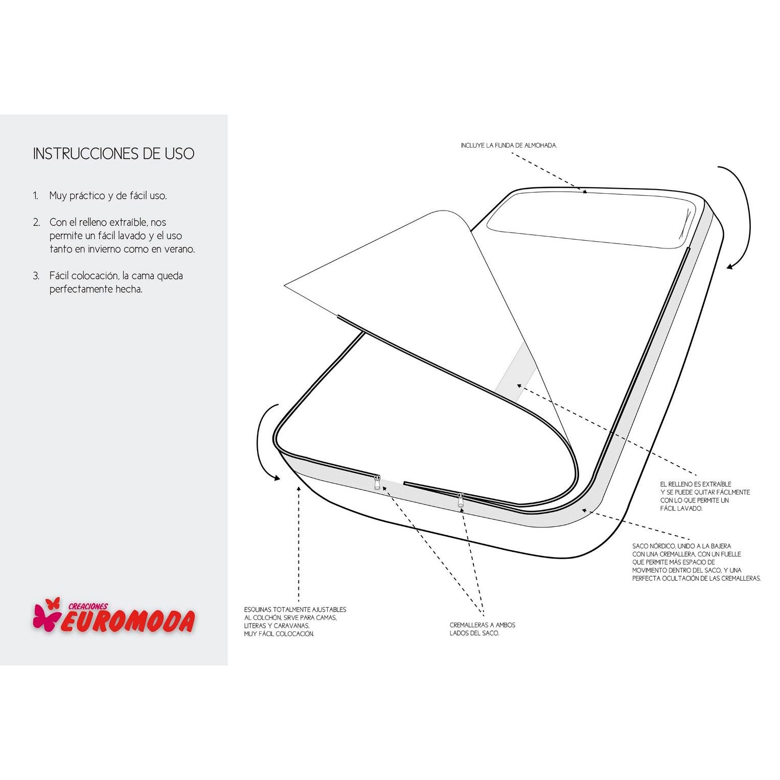 SACO DE EDREDÃO SEM ENCHIMENTO 100% ALGODÃO GREM BED 105 - 5