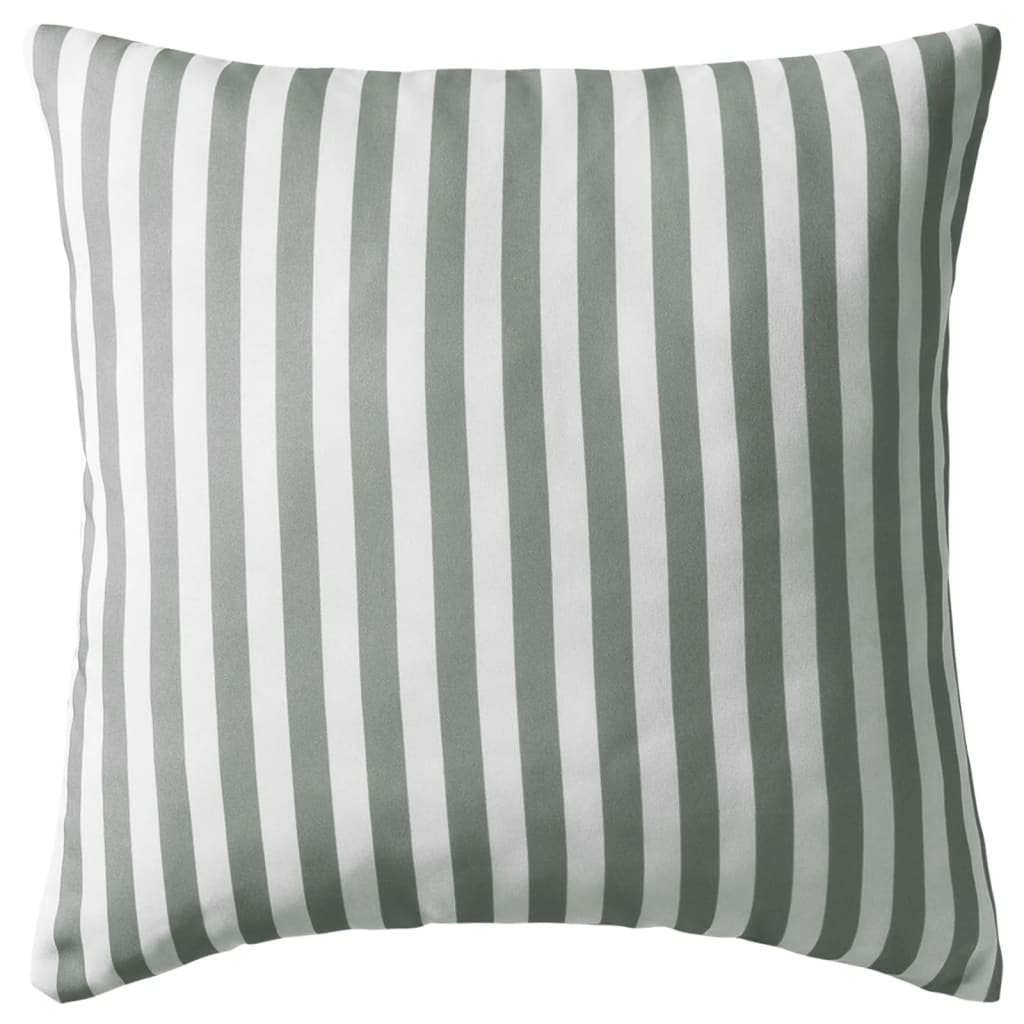 Cojines para exterior a rayas 45x45 cm gris 4 unidades vidaXL - 7