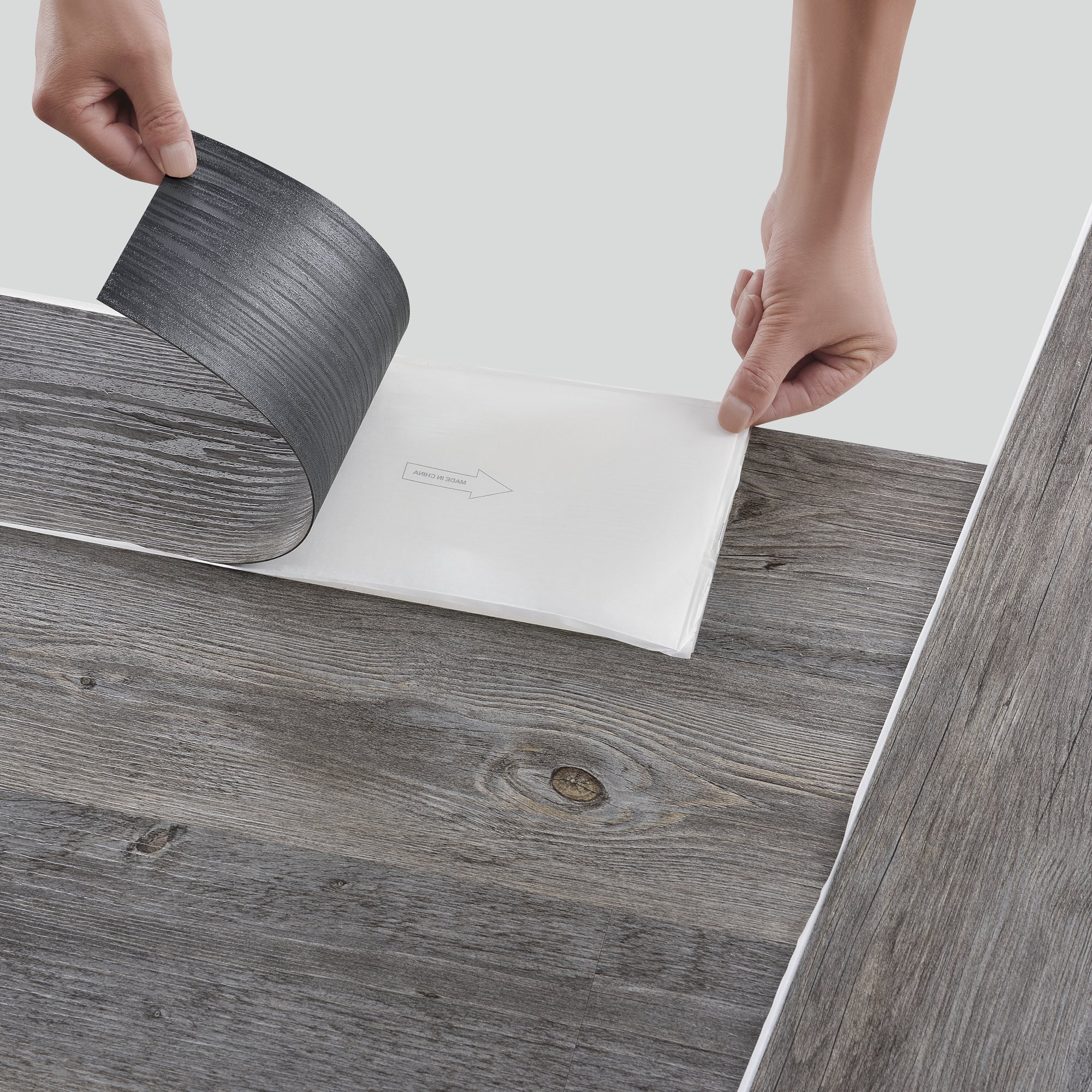 Pisos de vinilo laminados de pvc 7 planchas 0,975 m² roble gris alaska (grey alaska oak) [neu.holz]
