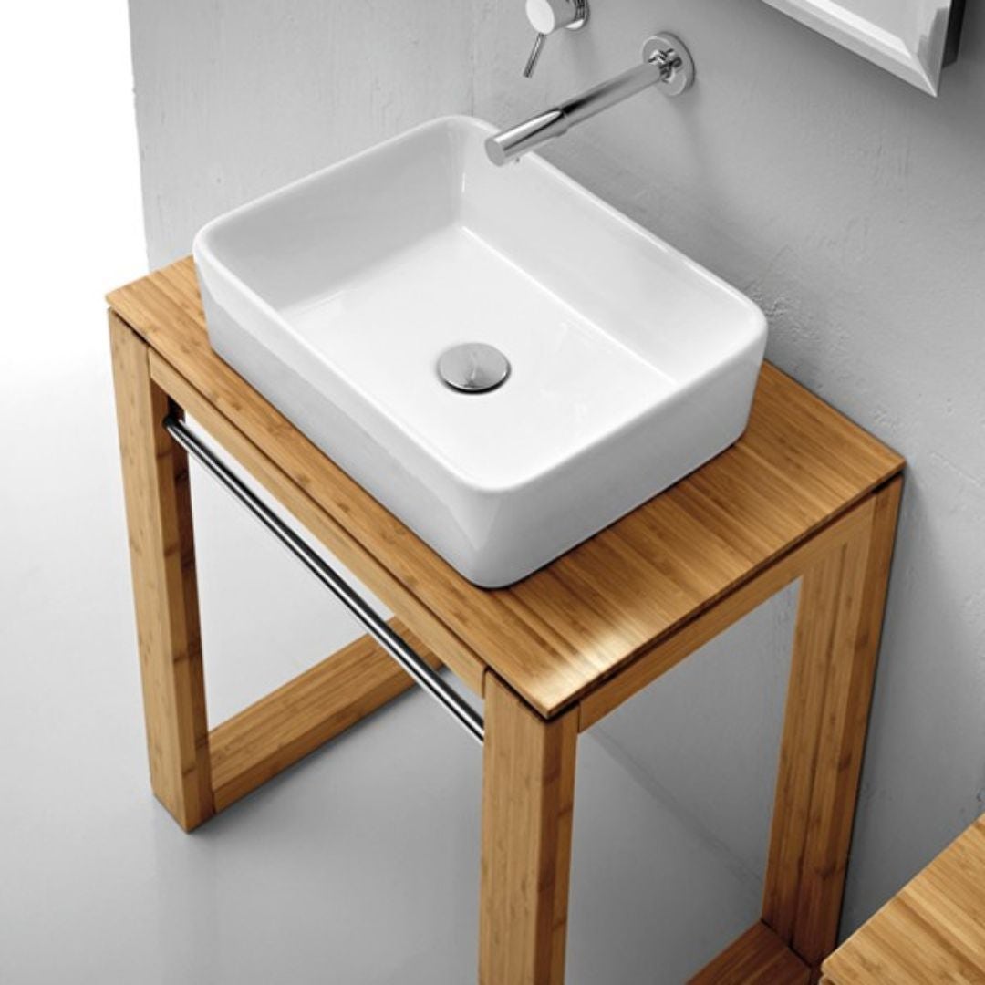 EISL Mobiletto da Bagno in Bambù 67x28x60 cm