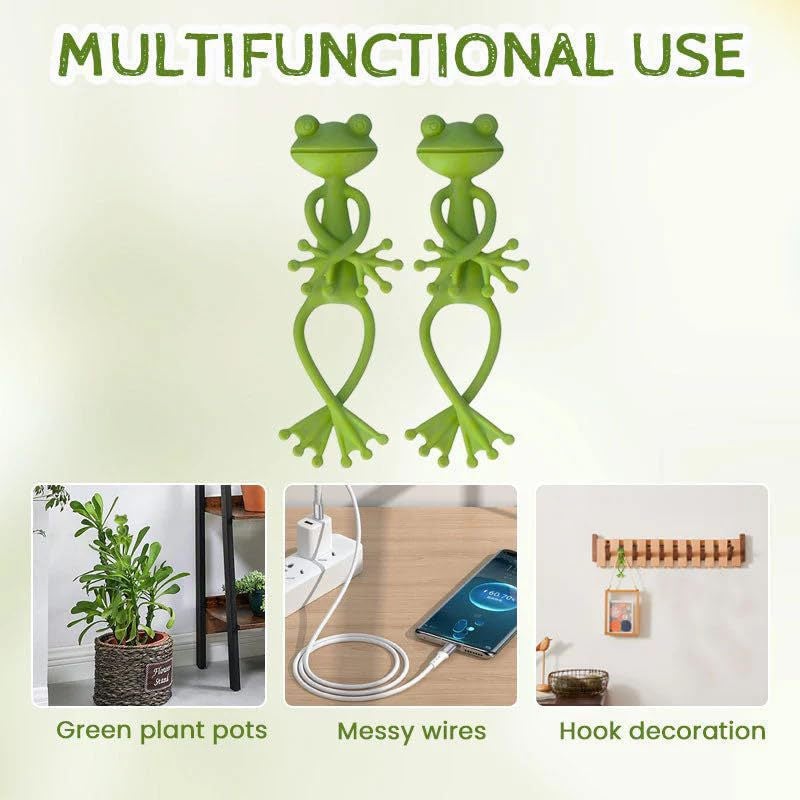 Lot de 20 supports pour plantes grimpantes en forme de grenouille, fixation simple pour vergers et potagers - 5