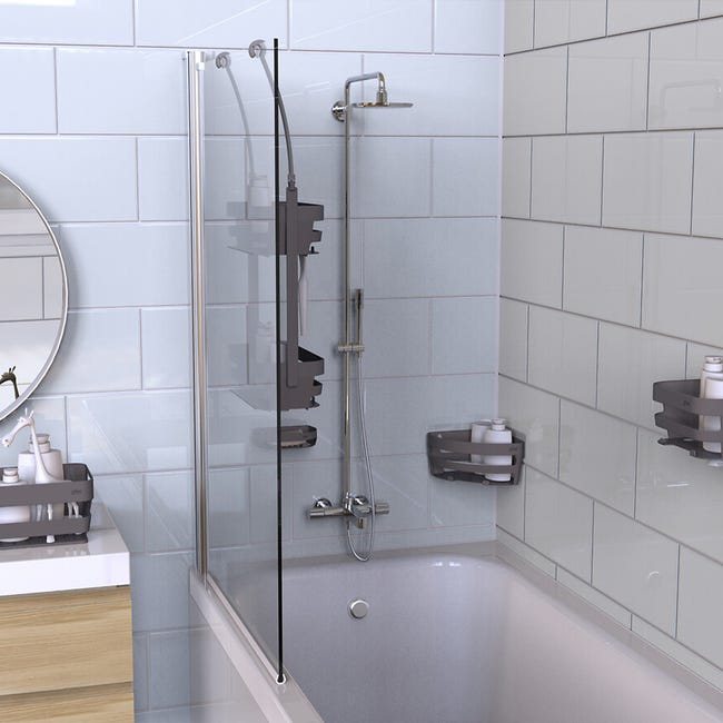 Étagère 2 Niveaux à Ventouses Venterra B – Gain De Place Pratique Pour La Salle De Bain Ou La Cuisine