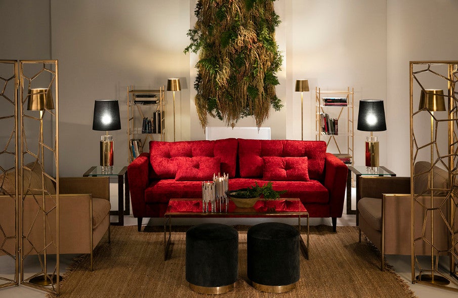 Lampadaire métal doré Michella H 170cm - 2