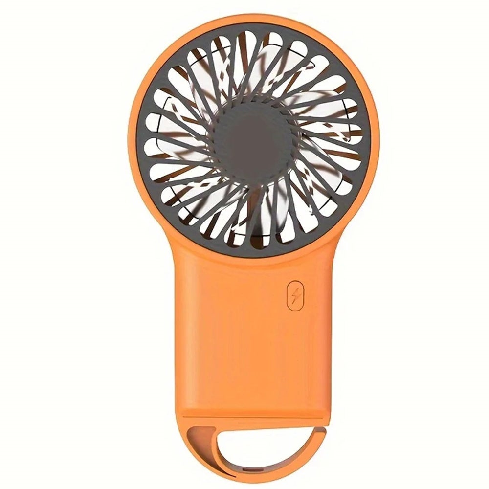 Mini przenośny i składany wentylator na szyję, ładowany przez USB, z uchwytem na telefon